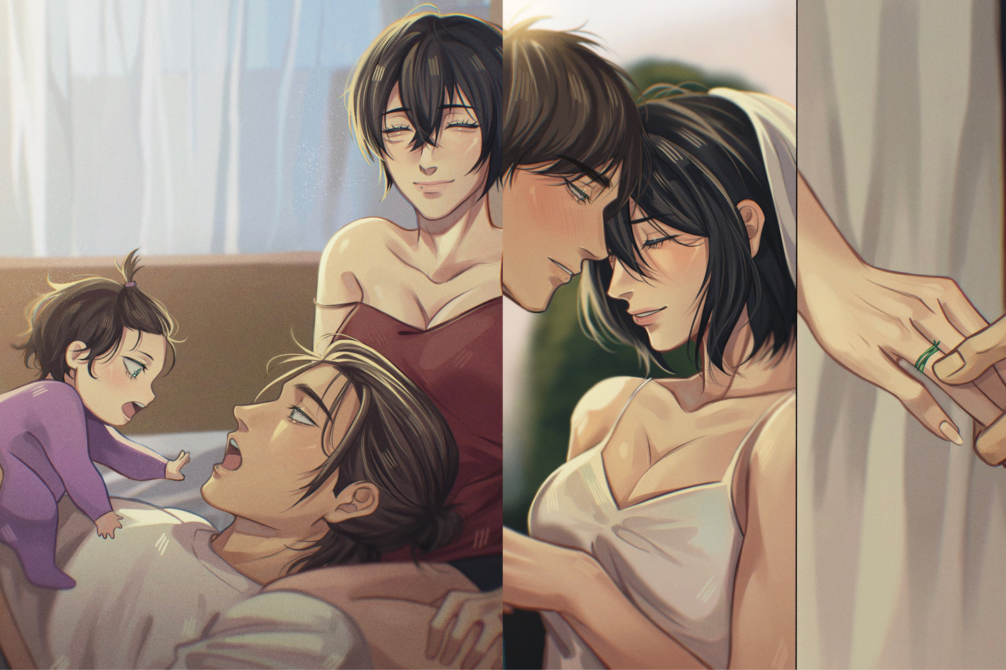 Eremika anime drawing digital GLOSSY ART PRINT