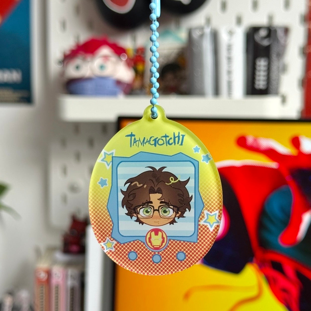 Anime chibi OC epoxy style acrylic 6cm keychains