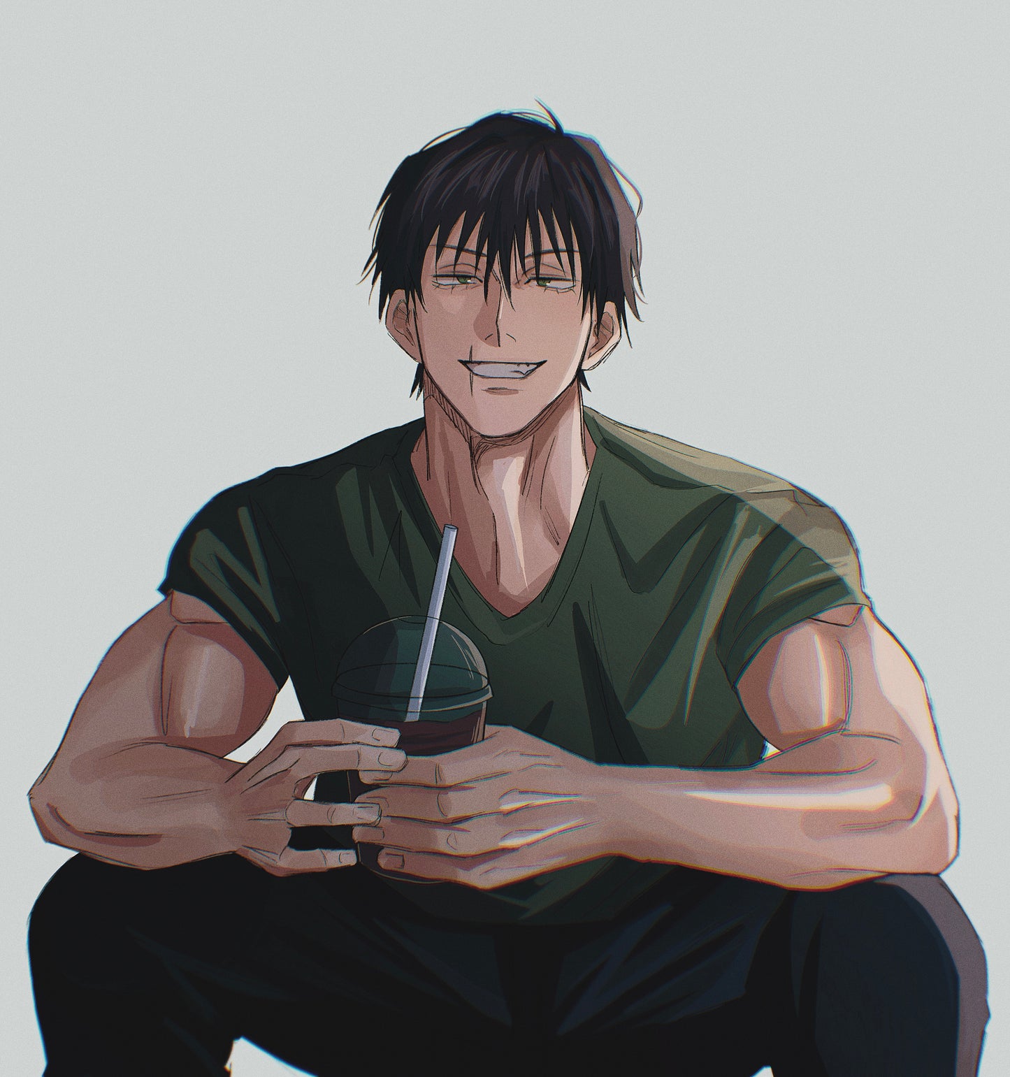 Anime drawing school photo GLOSSY ART PRINT Gojo Geto Nanami Toji