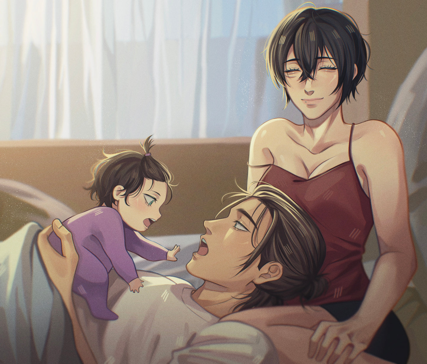 Eremika anime drawing digital GLOSSY ART PRINT