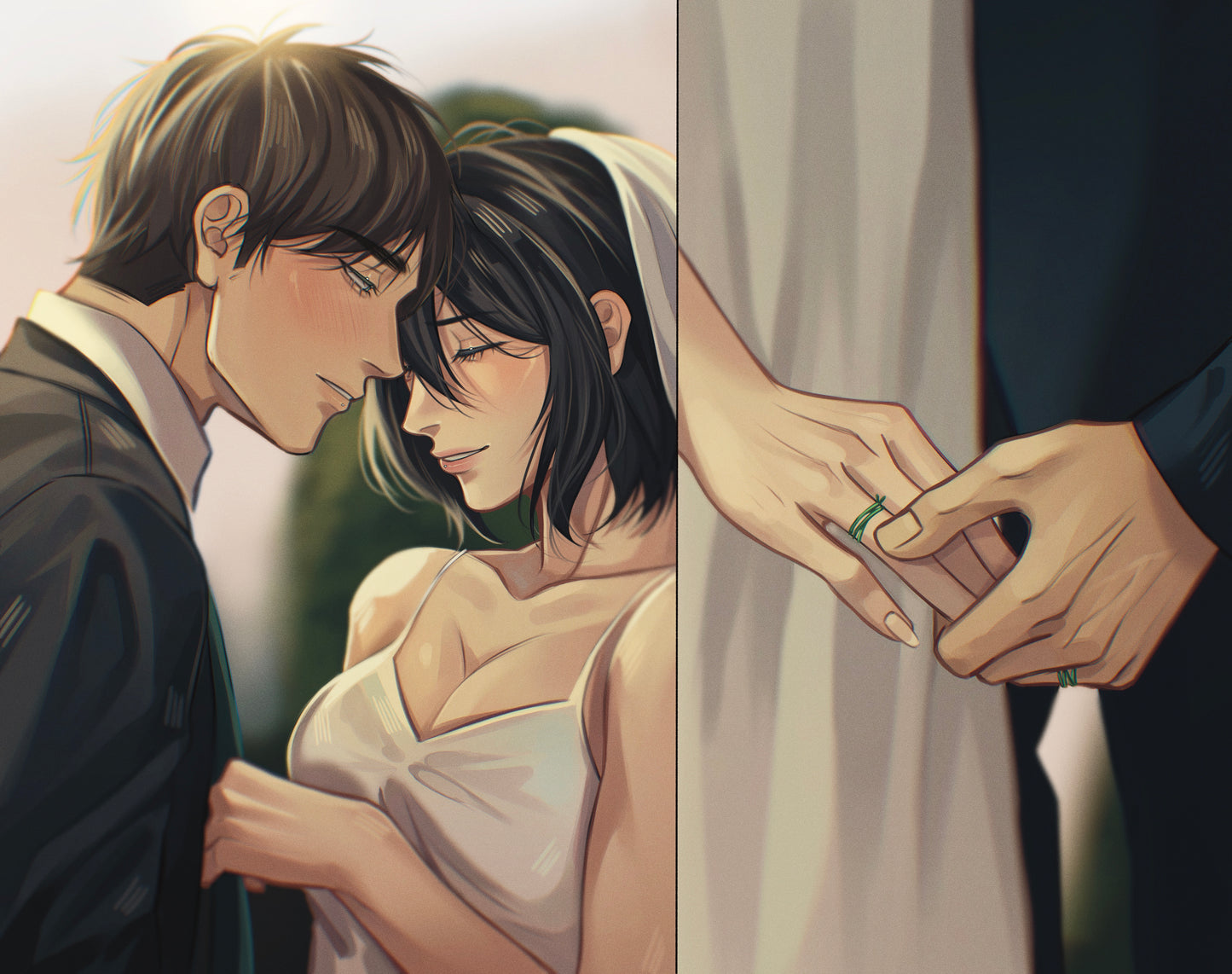 Eremika anime drawing digital GLOSSY ART PRINT