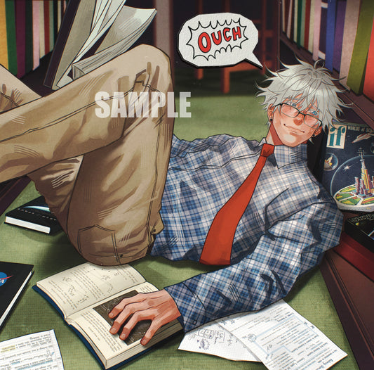 Anime drawing GLOSSY ART PRINT Gojo