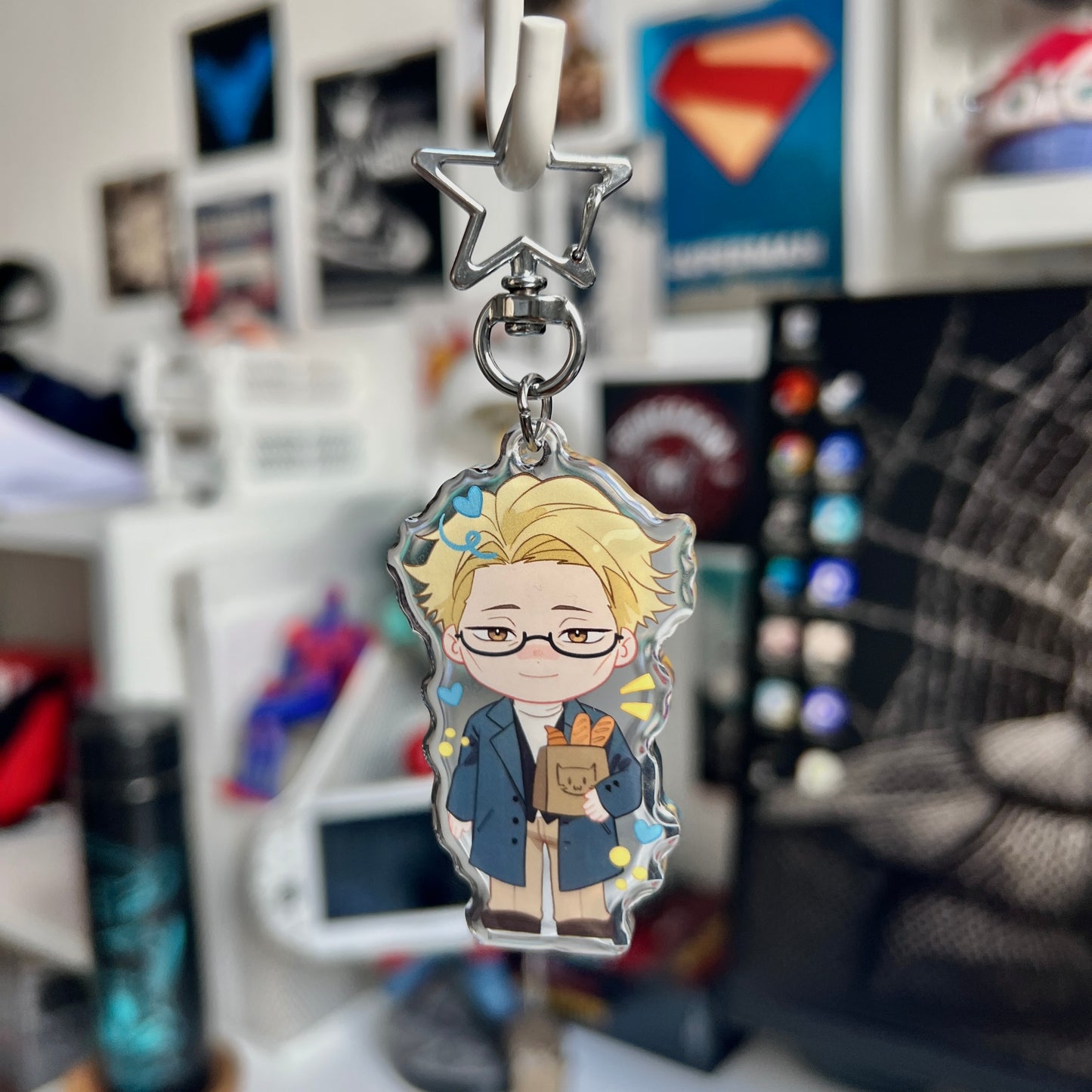 Anime chibi Jujutsu Kaisen JJK Gojo Nanami Choso Geto epoxy style acrylic 6cm keychains