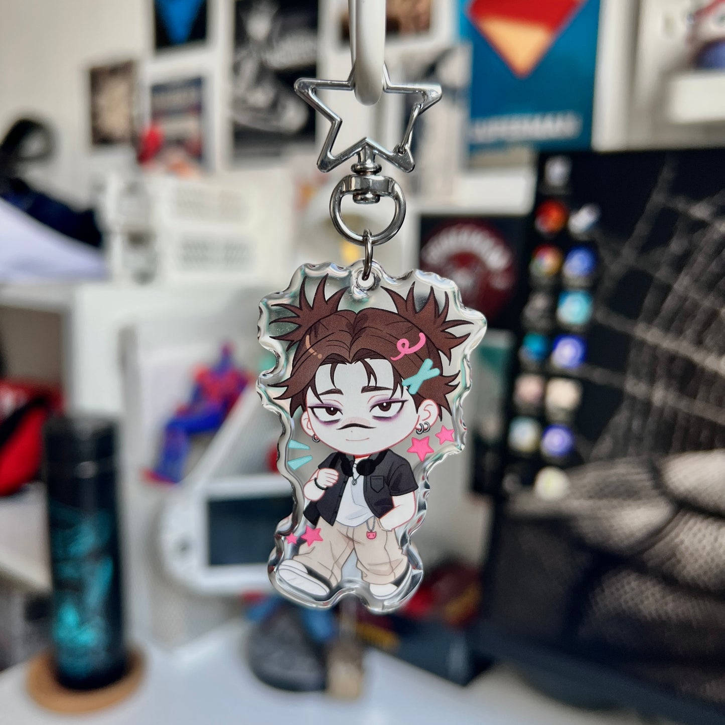 Anime chibi Jujutsu Kaisen JJK Gojo Nanami Choso Geto epoxy style acrylic 6cm keychains