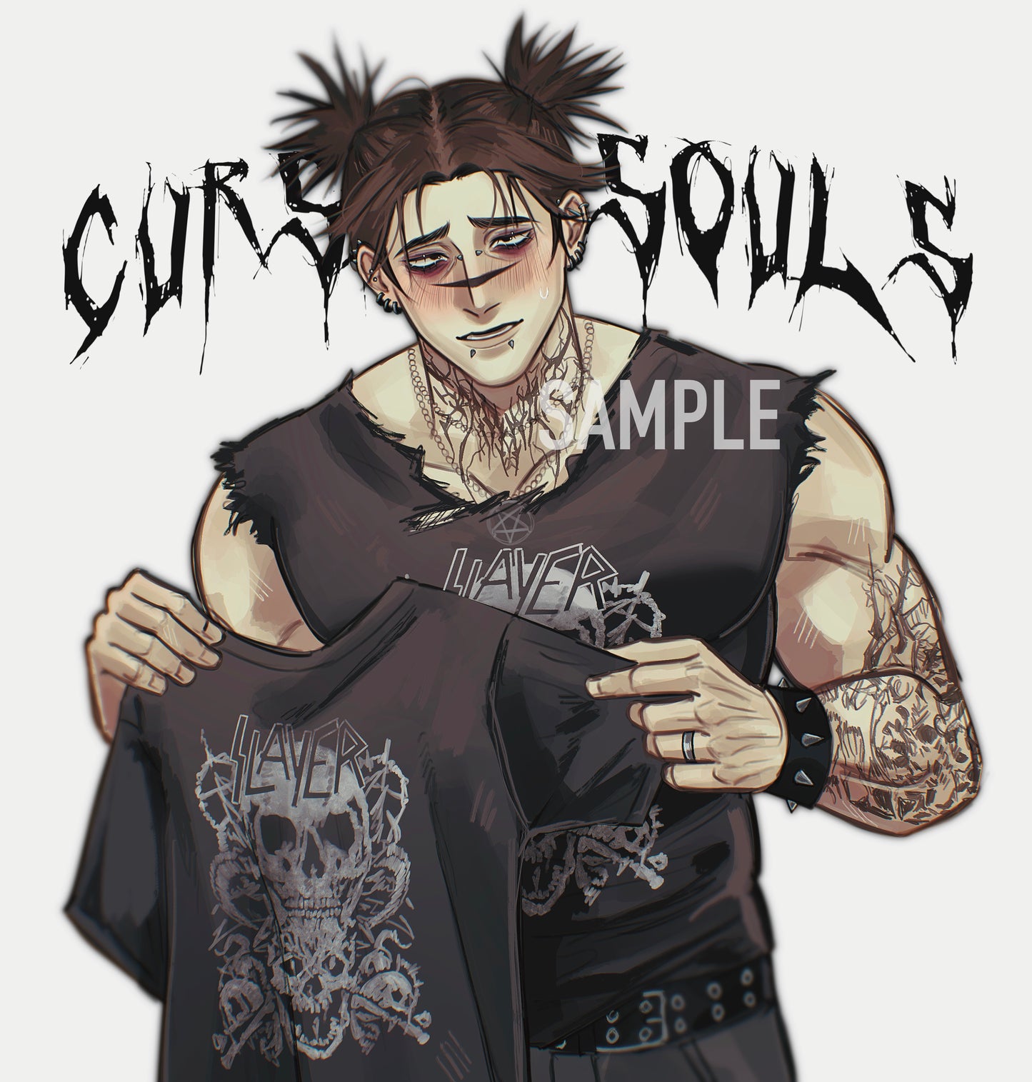 Anime drawing school photo GLOSSY ART PRINT Choso