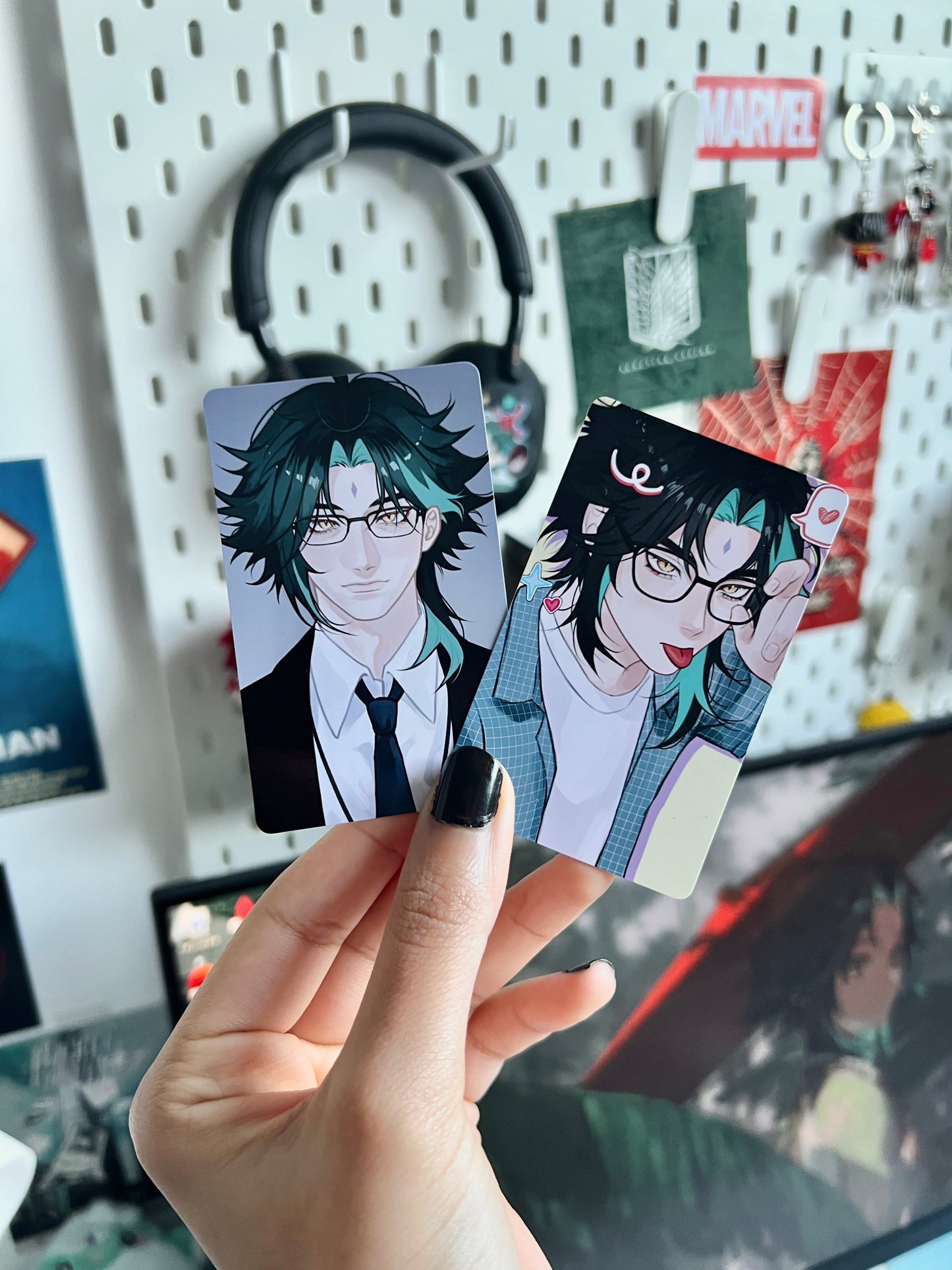 Anime drawing GLOSSY ART PC PHOTOCARDS Genshin Impact Xiao